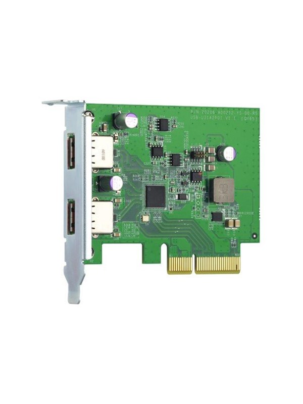 QNAP USB-kaart USB 3.2 Gen 2 dual-port PCIe-uitbreiding