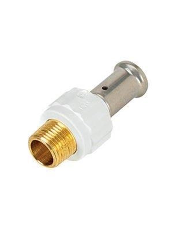 Henco straight male iron AV / multimedia paneel 16 mm x 12