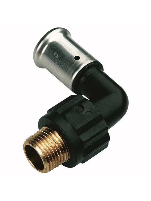 Henco bent 90° male iron adapter 50 mm x 112