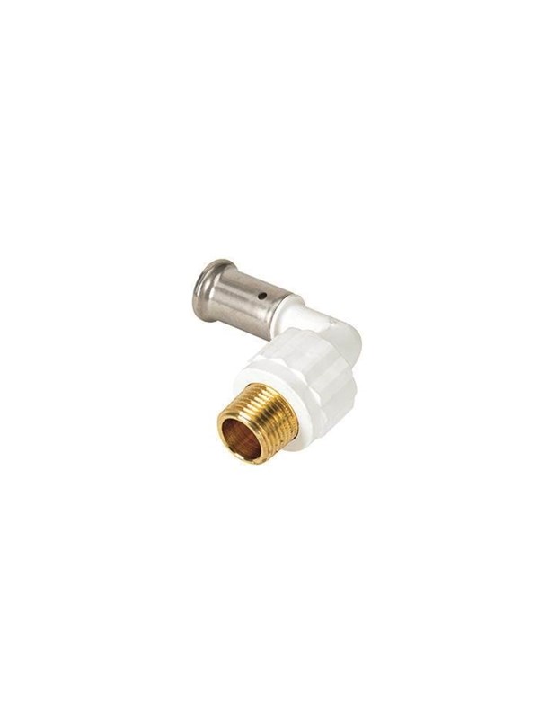 Henco bent 90° male iron AV / multimedia paneel 32 mm x 1