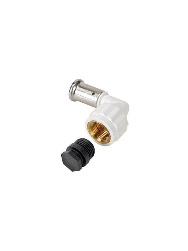 Henco bent 90° female iron AV / multimedia paneel 26x3/4
