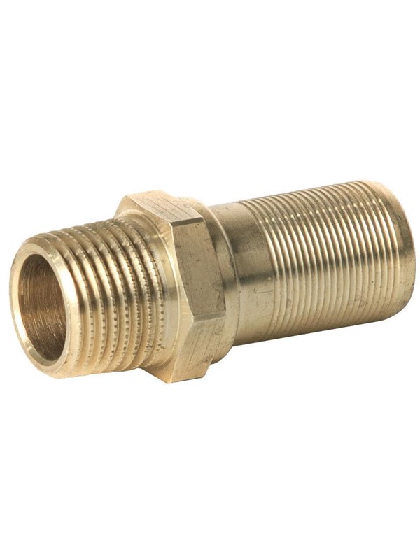 Henco straight nipple male Messing 26mmx3/4