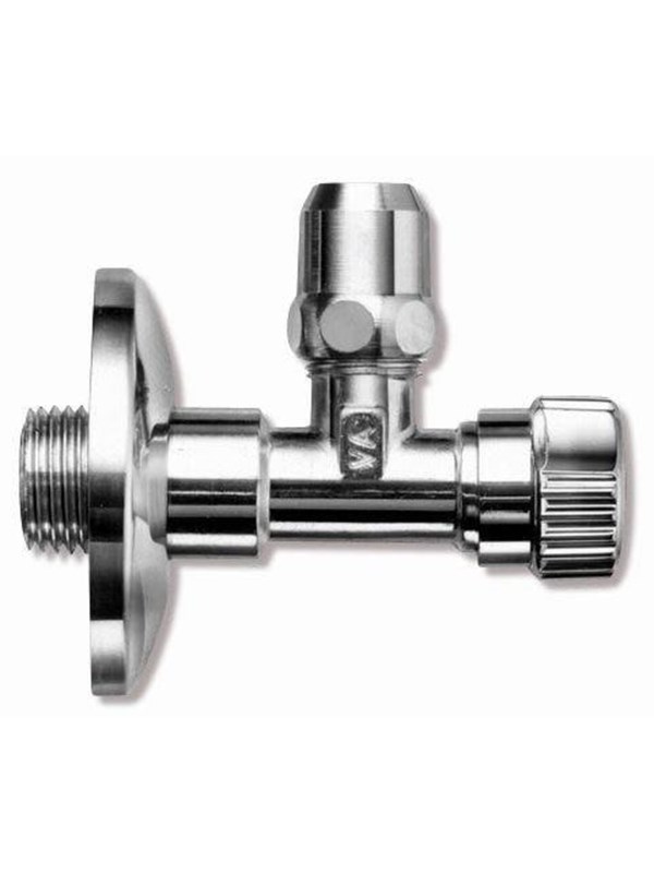 Megatherm Unite afsluiter 12 x 12 met een rozet van 77 mm, lange versie