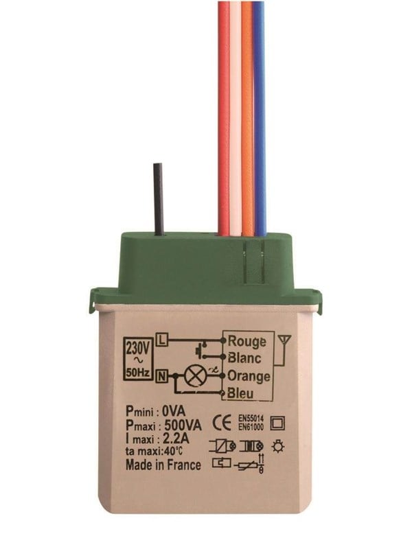 Urmet Wl flush-mounted 500w Stroom timed dimmer (neutral switching)