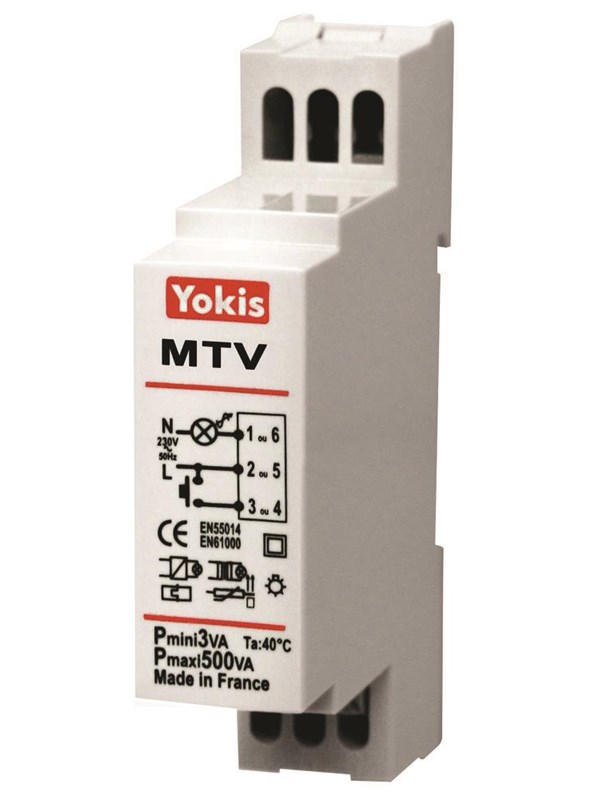 Urmet Mtv500m DIN rail mounted electronic dimmer with timer
