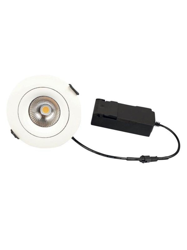 Scan Products Sabina lp 230v dimmable flicker free 5.4w 2700k cri90 400lm ip44 matt Wit round