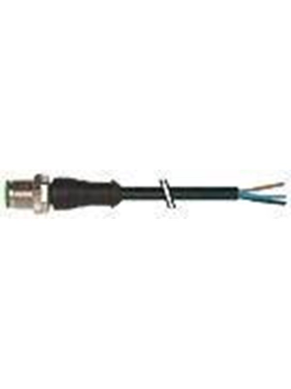 Murrelektronik M12 male 0° with cable pur 5x0.34 bk ul/csa+drag chain 1m