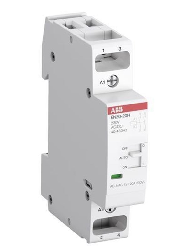 ABB En20-20n-01 installatie contactor 2no/0nc 24v ac/dc