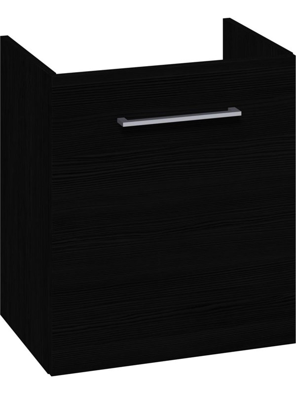 Dansani vanity unit with door 57.6 x 50 x 35 cm Zwart
