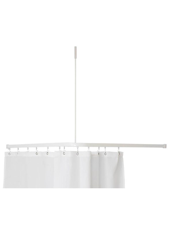 Van Der P Profil 2001 l-shaped shower rail 90x90 cm Wit