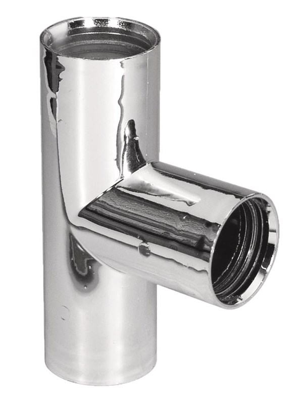 Purus manifold 90° 32 mm Chroom pp/tpe