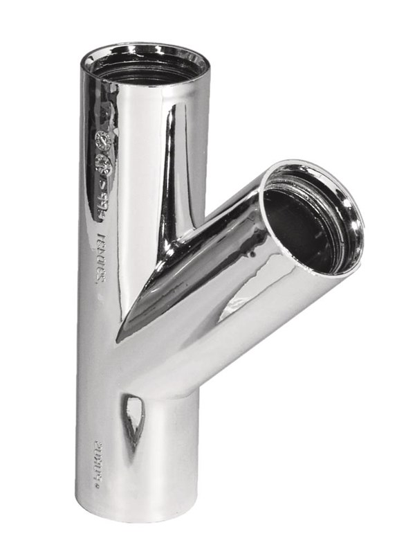 Purus branch pipe 45° 32 mm Chroom pp/tpe