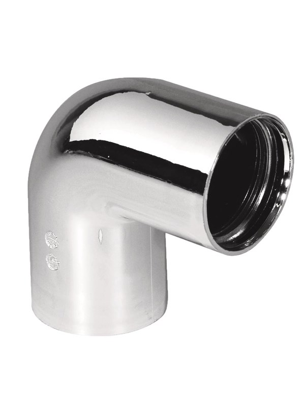 Purus angle 90° 32 mm Chroom pp/tpe