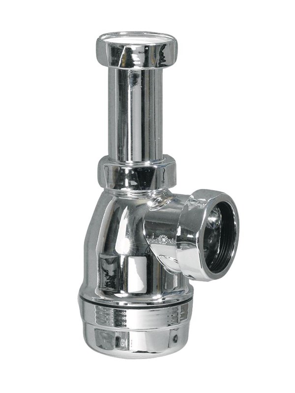Purus water trap 32 mm x 114 with telescopic tube Chroom