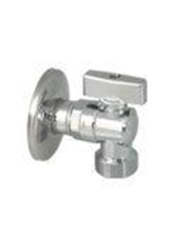 GPA Flowsystem Mini 041 hoekventiel met controle en rozetnippel/nippel 3/4x1/