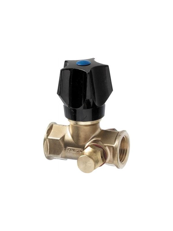 Frese stop valve dn20 for F raw Messing with handle and contra