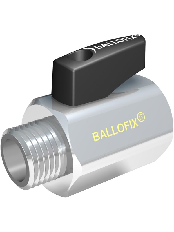 Broen Ballofix W / handle female / male Chroom 1/2 x 3/8