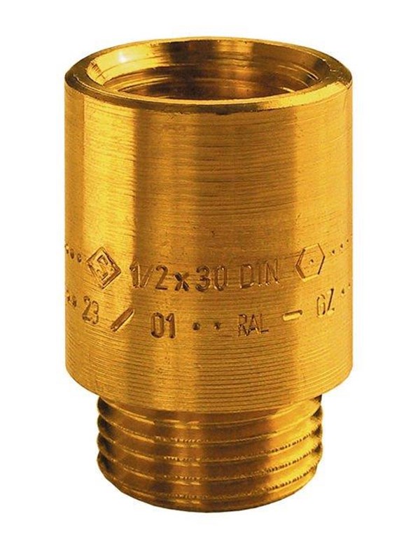 Unite extension 50 mm x 12 Messing
