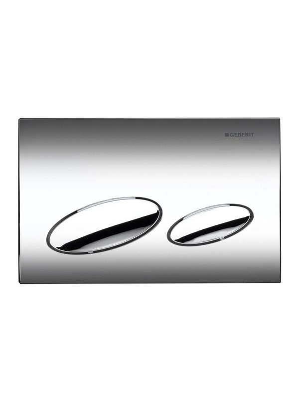 Geberit actuator plate kappa20 for dual flush: bright Chroom