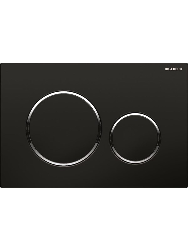Geberit actuator plate sigma20 for dual flush Zwart bright C