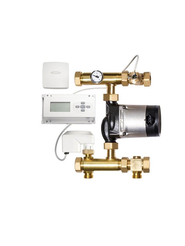 Roth floor heating shunt with weather compensator