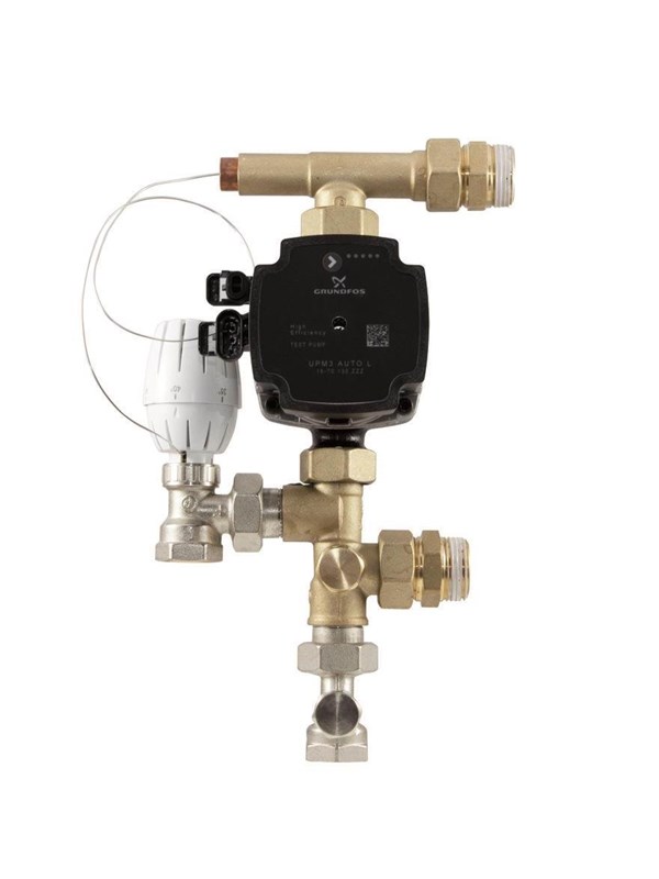 Pettinaroli Complete mixing kit with circulating pump thermostatic valv