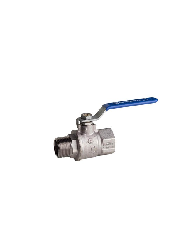 Pettinaroli F x m heavyduty fullway ball valve Blauw Staal lever 3/4