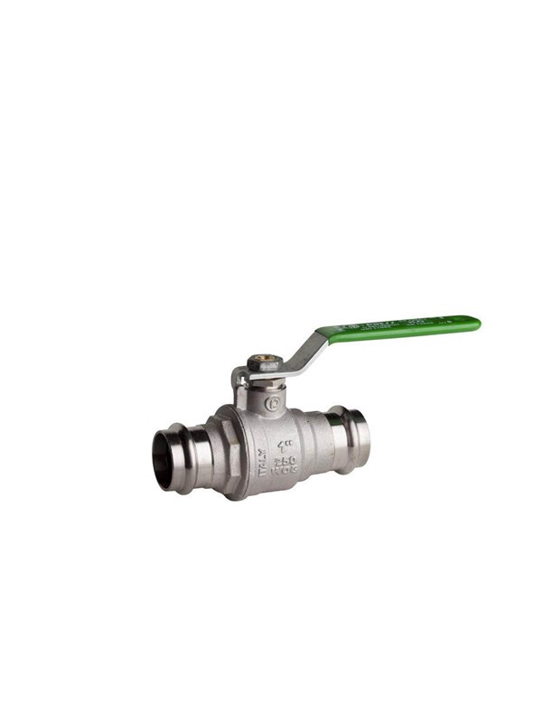 Pettinaroli Heavyduty fullway ball valve with press Fittingen ends Groen