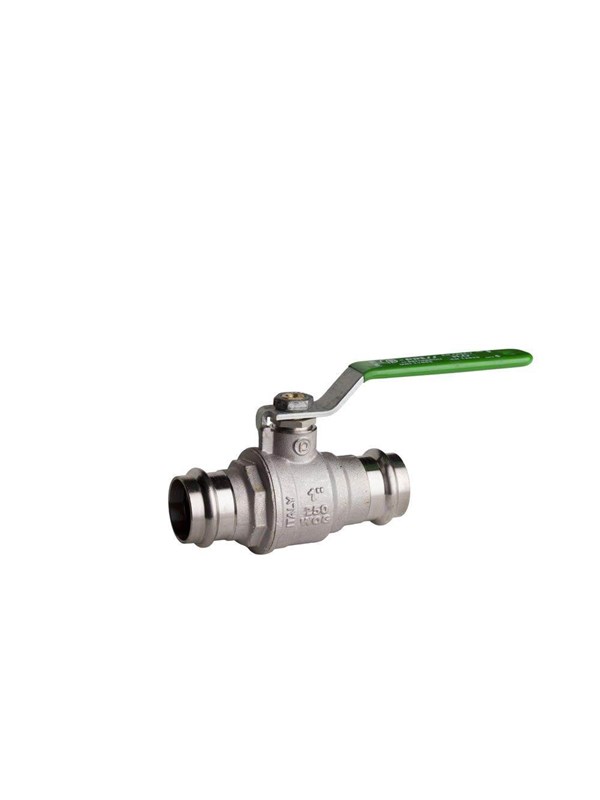 Pettinaroli Heavyduty fullway ball valve with press Fittingen ends Groen