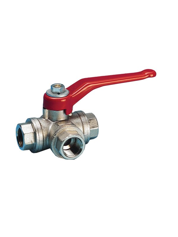 Pettinaroli Three way fullway ball valve "l" port ball 1