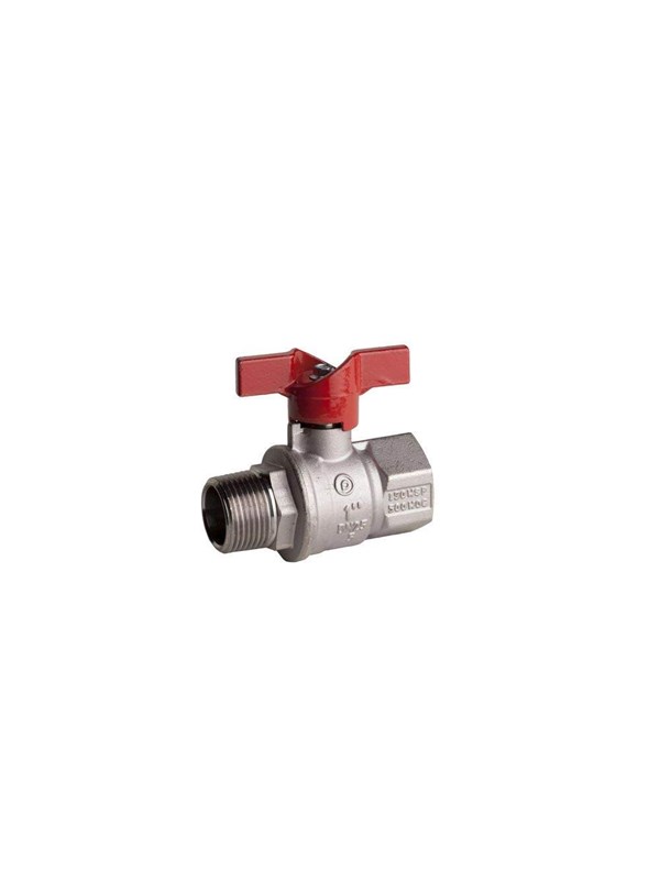 Pettinaroli F x m heavyduty fullway ball valve Rood butterfly handle te