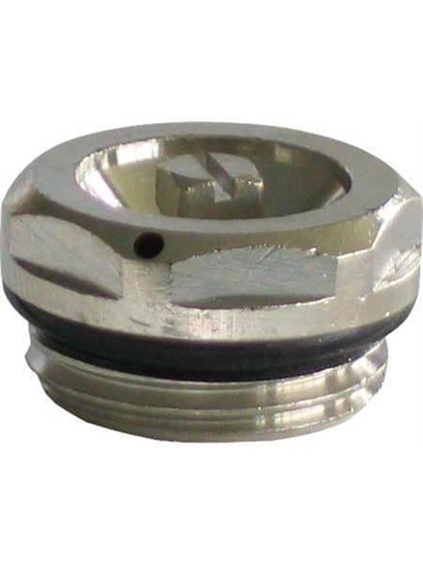 Pettinaroli Radiator Lucht vent with O-ring chromium plated 1/2