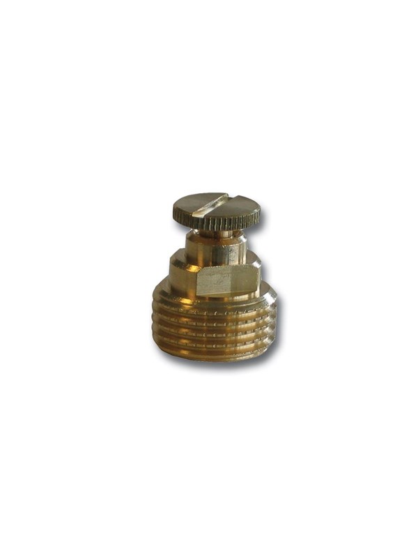 Pettinaroli Radiator Lucht vent with wheel Messing 3/8