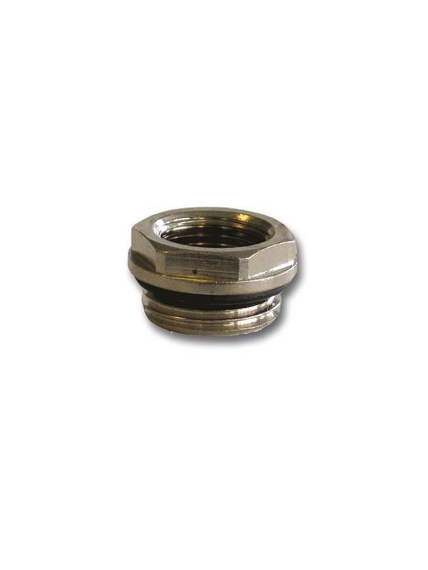 Pettinaroli Reduction with O-ring for radiator chromium plated 1/2x3/8