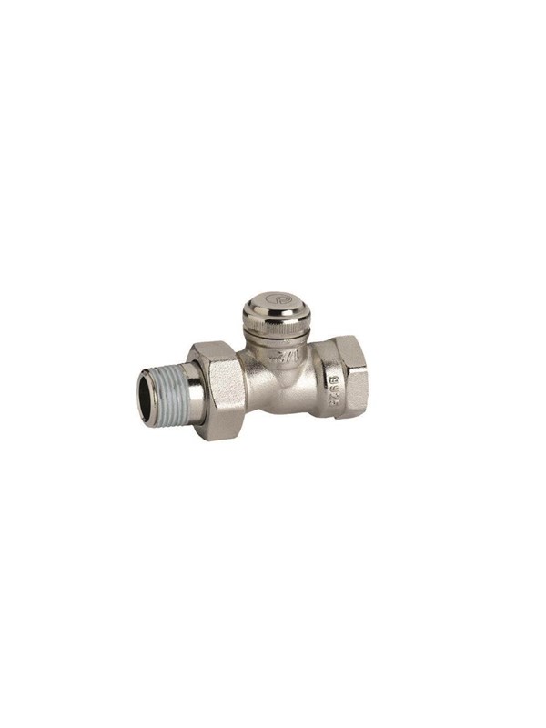 Pettinaroli 1/2 rechte micrometrische radiator afsluiter met slot