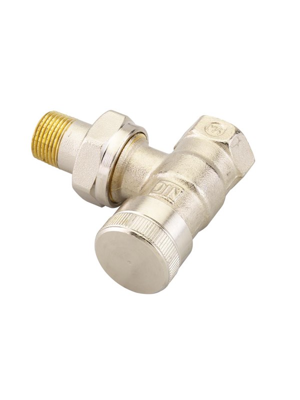 Danfoss voetventiel haaks 1/2" - Kvs = 2,50 m3/h - RLV15 m. Vul- en aftapmogelijkheid