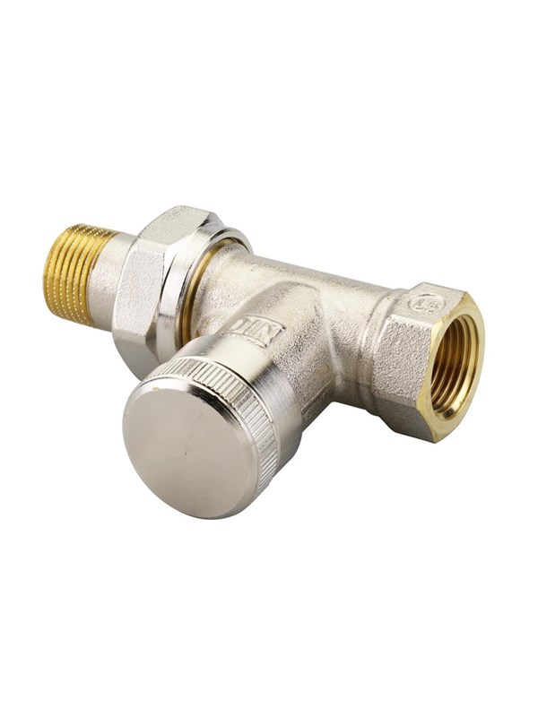 Danfoss Retourkoppeling RLV 10 R 3/8, doorlaat, vernikkeld, 003L0142