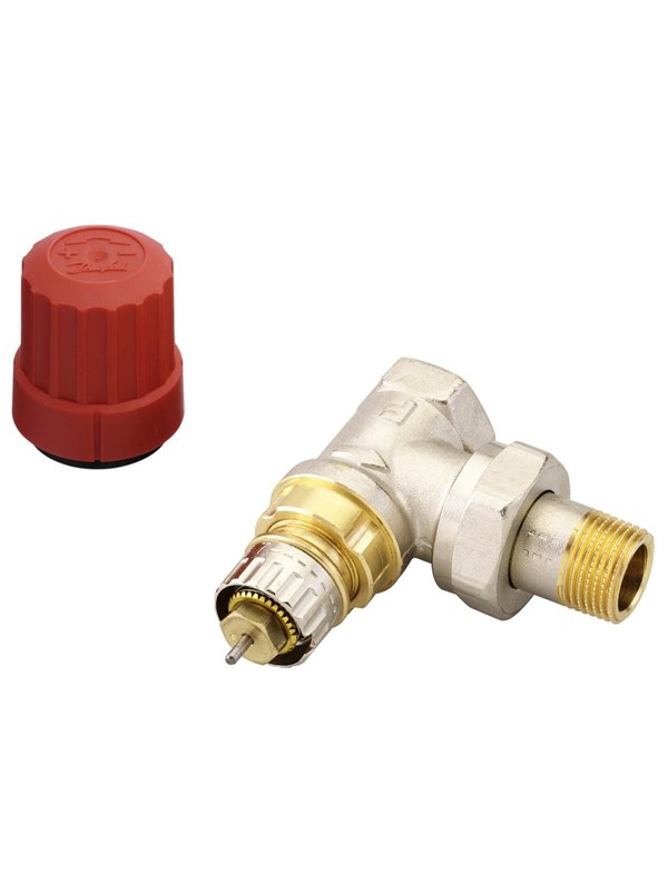 Danfoss thermostatische radiatorafsluiter haaks verkort 1/2 Kvs = 057 m3/h RA N15