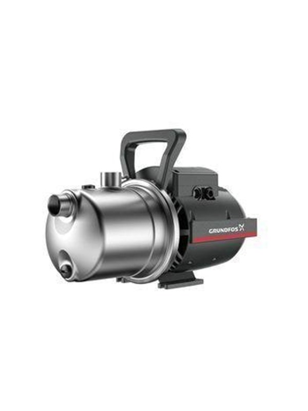 Grundfos JP 4-54 PM1 regenwaterpomp zelfaanzuigende horizontale pomp, nom. debiet 4 m³ per uur, nom. stroom per pomp 6,6 A, 1, RVS