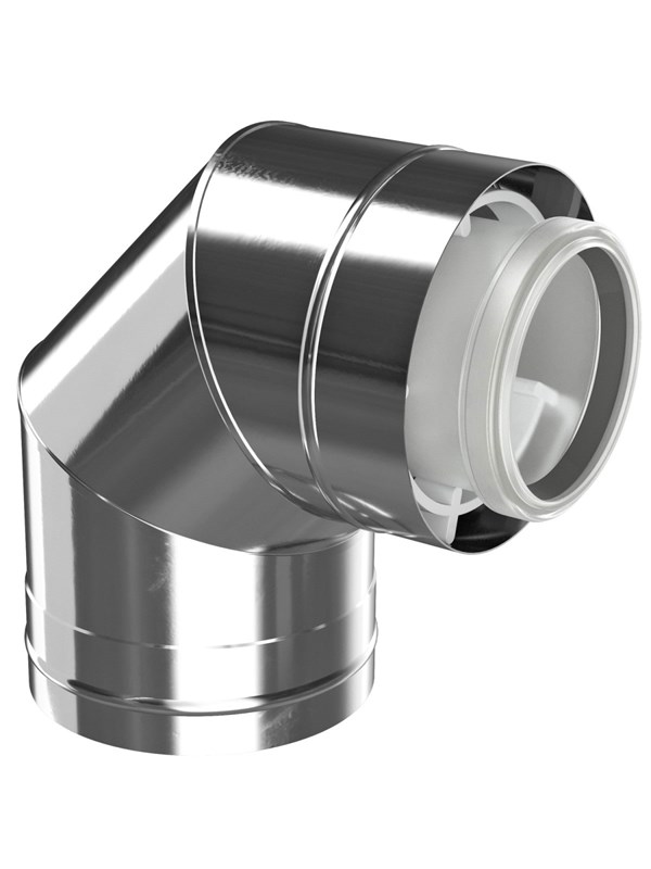 Bosch elbow 87° dn80/125 Edelstaal