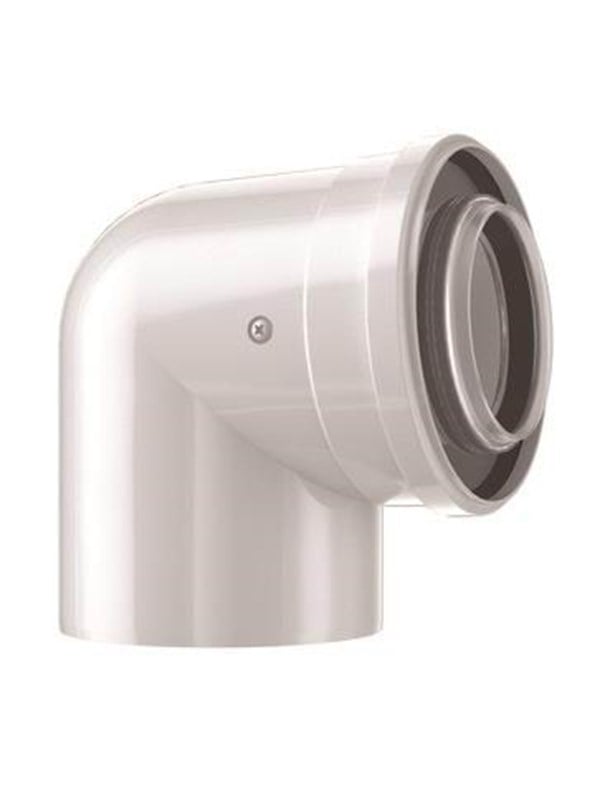 Bosch uitlaatgasaccessoire FC-CE60-87 Lucht-/rookgasbocht 87 Gr, d:60/100 mm, 7738112616