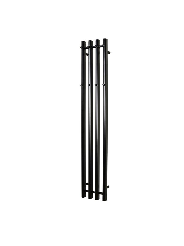 Kriss vega heated towel rail 1420x257 black