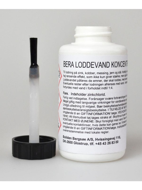 Boliden Bergsøe Bera soldeerwater geconcentreerd 100 ml fles met borstel