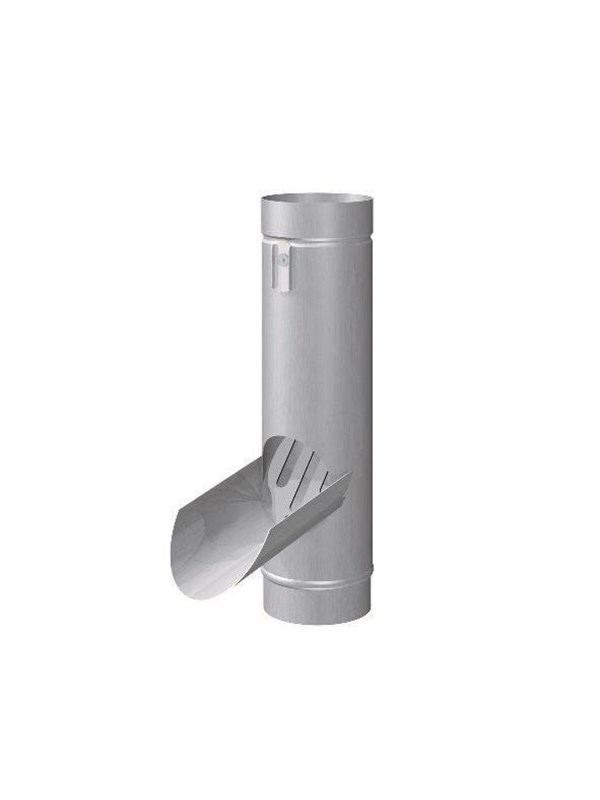 Rheinzink Waterafleider met bladfilter 76mm