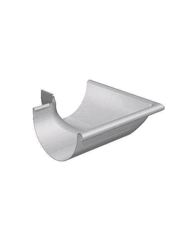Rheinzink corner Extern 90° for half-round gutter 333x0.7m