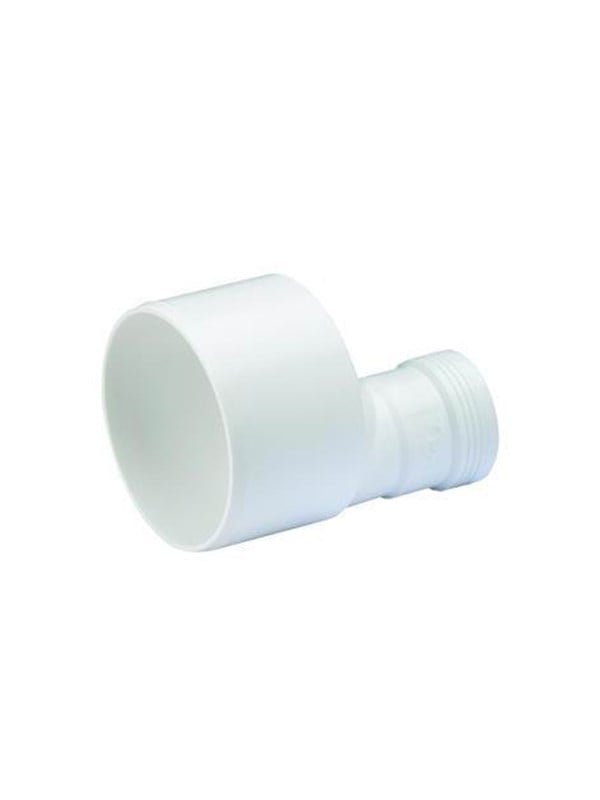 Wavin Wafix pp reducer long 75 x 50 mm Wit