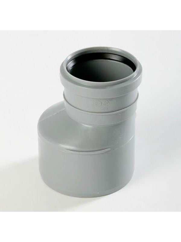 Wavin Wafix pp reducer long 75 x 32 mm grey
