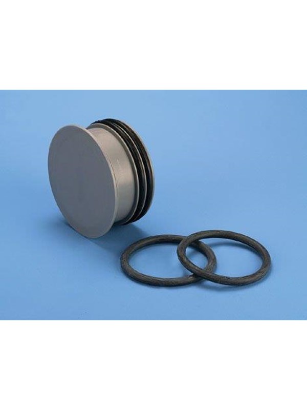 Wavin Wafix pp plug for spigot end 110 mm Grijs