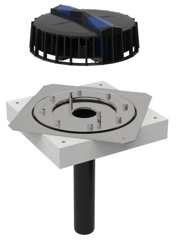 Geberit Plu roof outlet daf d56 12l/s