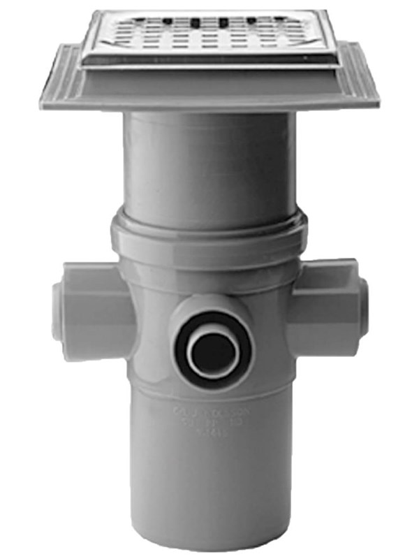 Purus Drain bowl maxiflex 110 mm with Roestvrij Staal grate 4 inle